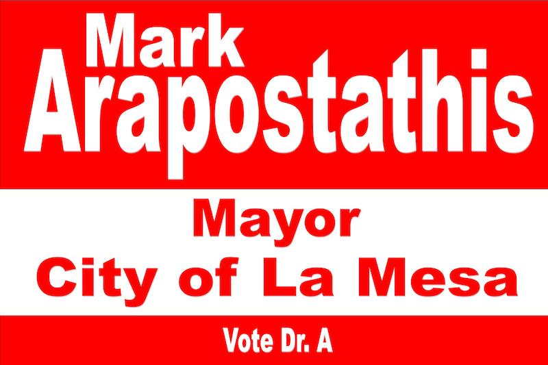 Mark Arapostathis Mayor of La Mesa